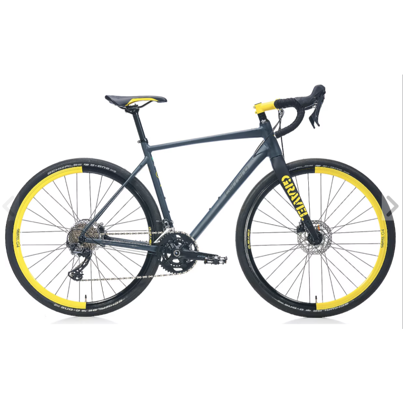 Carraro GRAVEL G0 28" 16-V MD Mat mavi, Neon Sarı